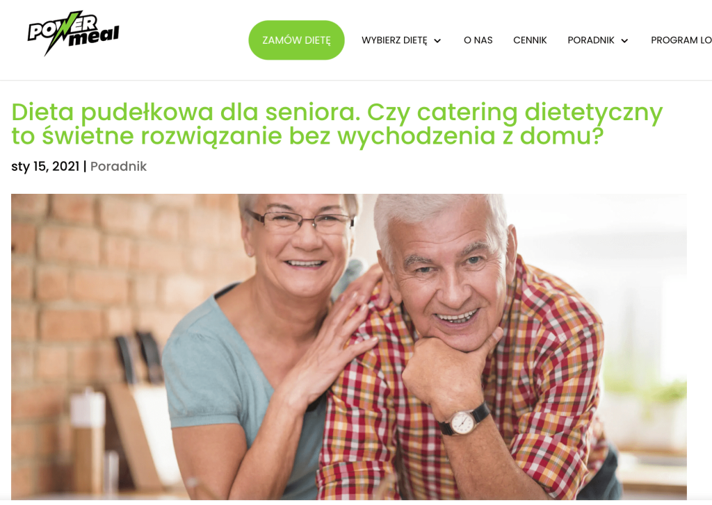 Senior meal plans, Powermeal